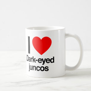 Mug j'adore les juncos aux yeux sombres