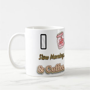 Mug J'adore les Matins Lents.. & Café - Coupe du café