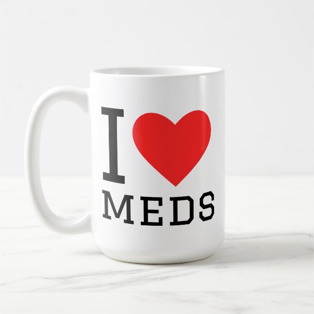 Mug J'adore les médicaments (Gauche)