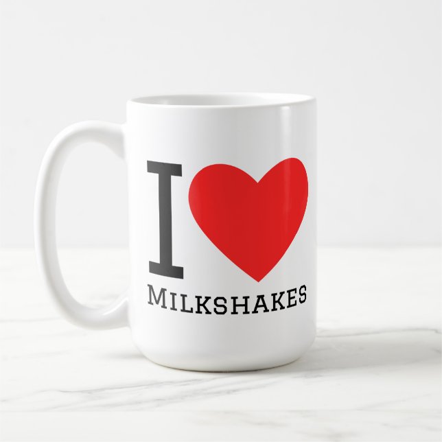 Mug J'adore les milkshakes (Gauche)