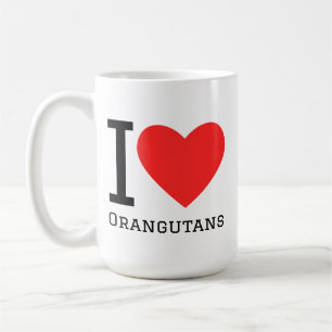 Mug J'adore les orangs-outans