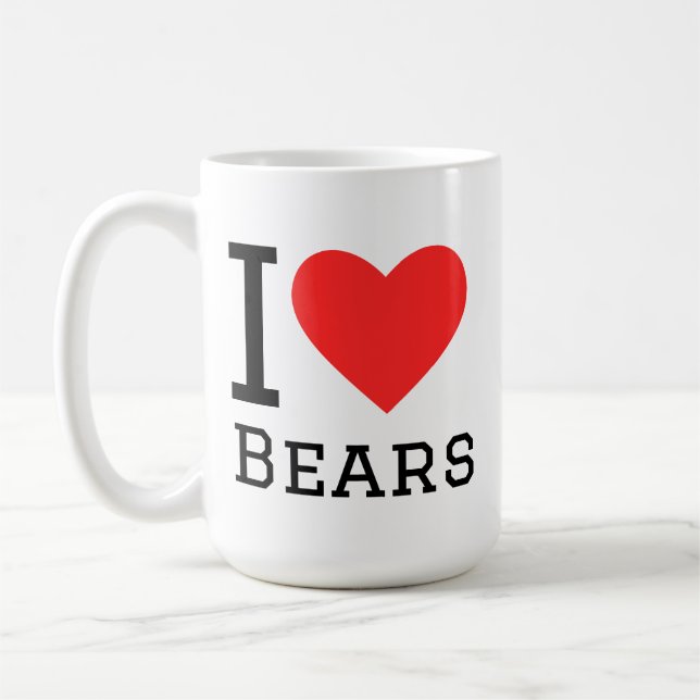 Mug J'adore les ours  (Gauche)