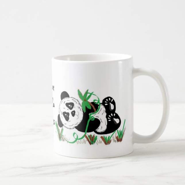 Mug J'adore les pandas (Droite)