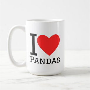 Mug J'adore les pandas