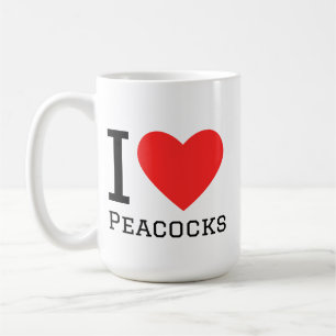 Mug J'adore les paons