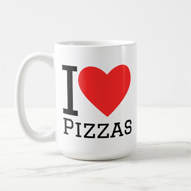 Mug J'adore les pizzas (Gauche)