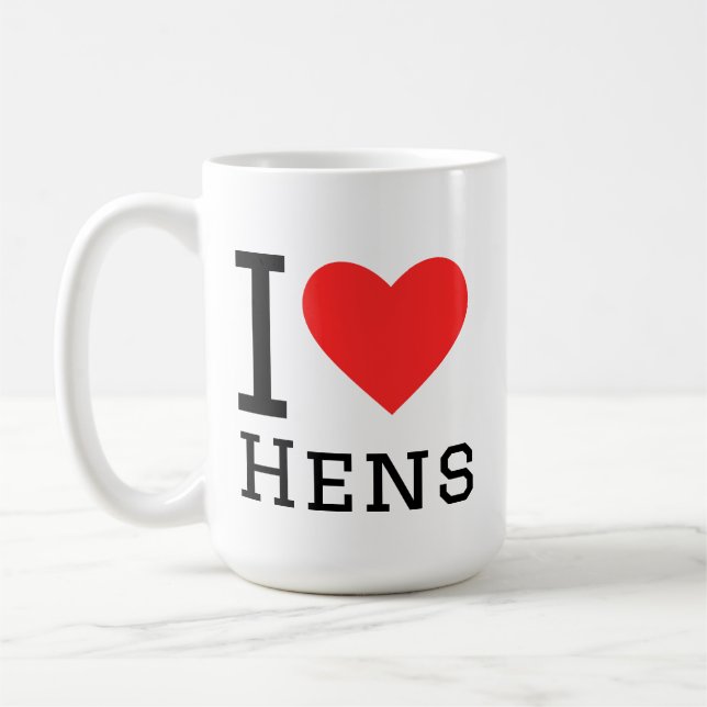 Mug J'adore les poules (Gauche)