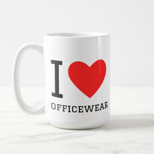 Mug J'adore les vêtements de bureau
