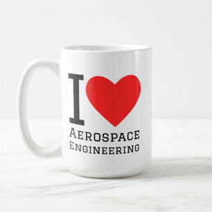 Mug J'adore l'ingénierie aérospatiale