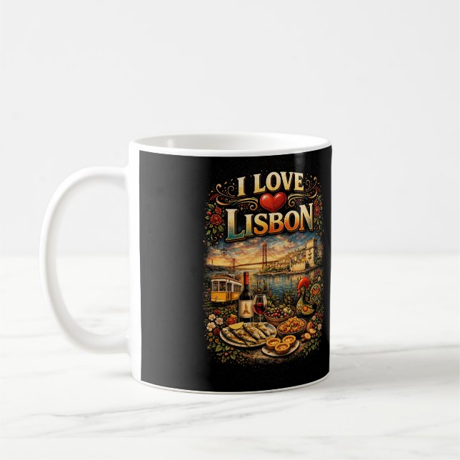 Mug J'adore Lisbonne (Gauche)