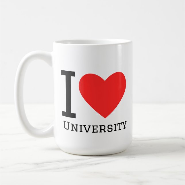 Mug J'adore l'université (Gauche)