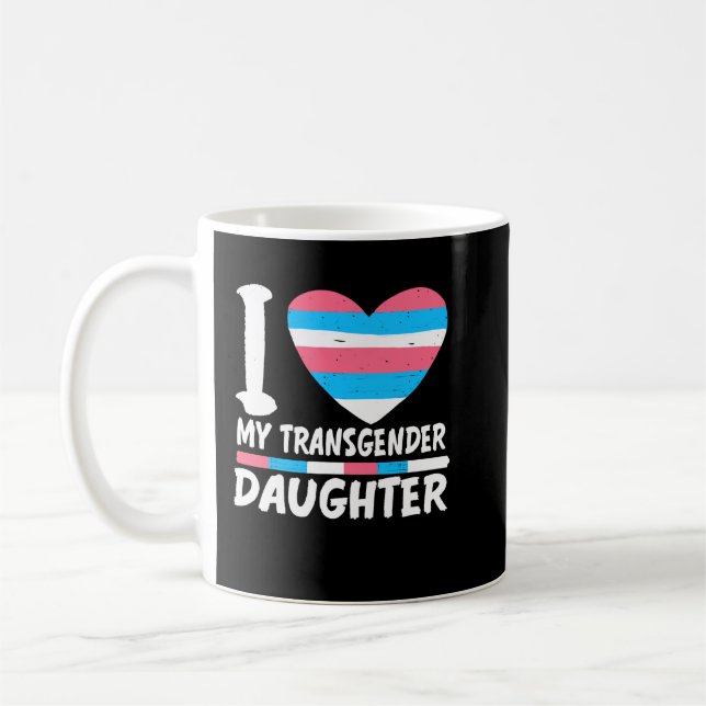 Mug J'adore ma fille transgenre LGBT Trans Pride (Gauche)