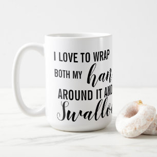 Mug J'adore me mettre les mains autour et avaler