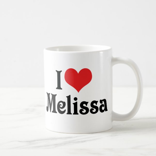 Mug J'adore Melissa (Droite)