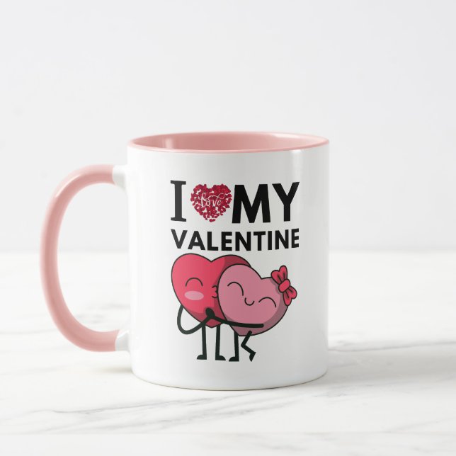 Mug J'adore mes cadeaux de Saint Valentin spéciaux (Gauche)