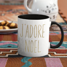 J'adore Noel Gold et Black Minimalist Christmas