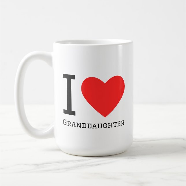Mug J'adore petite-fille (Gauche)