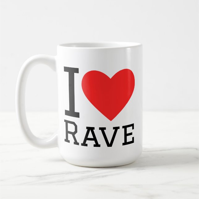 Mug J'adore rave (Gauche)