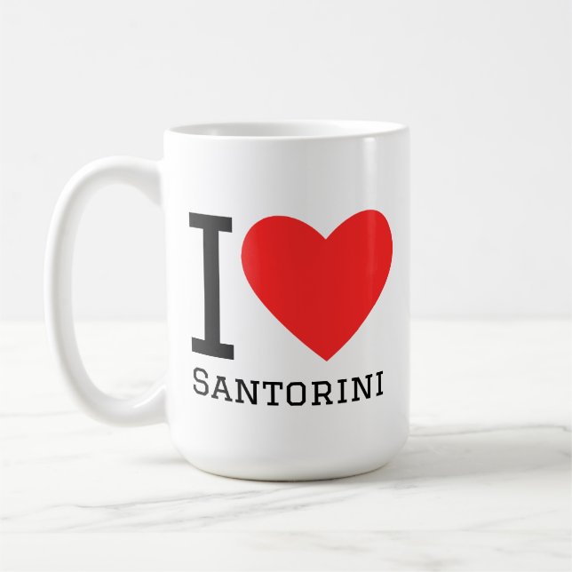 Mug J'adore santorini  (Gauche)
