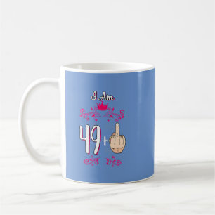 Mug J'Ai 49 Plus Moyen Doigt 50e Anniversaire 50 Ans