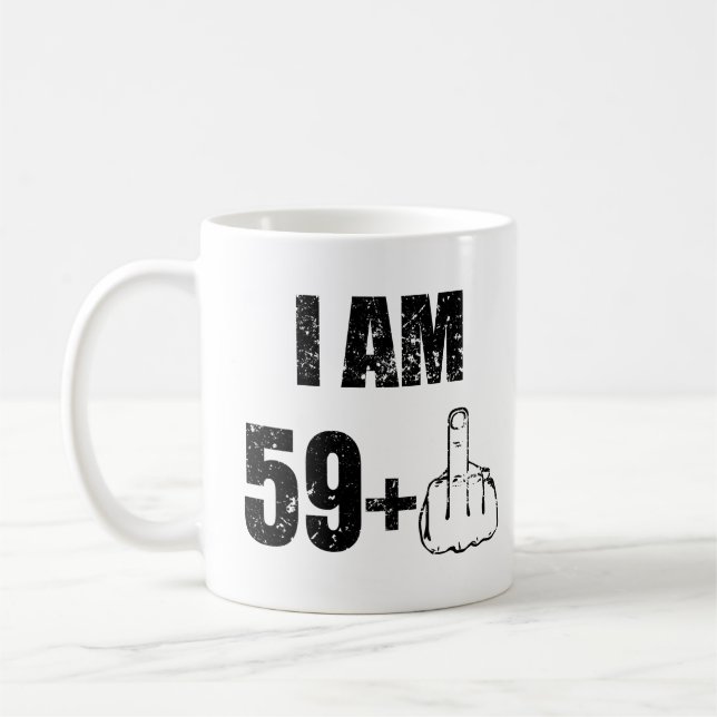 Mug J'ai 60 ans drôle d'anniversaire homme chemise (Gauche)