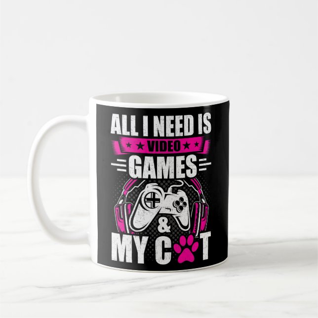 Mug J'ai besoin de jeux vidéo et de mon jeu de gamer v (Gauche)