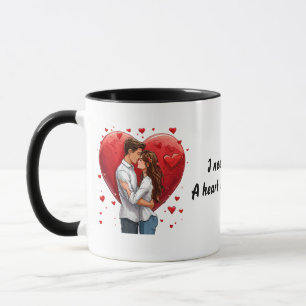 Mug J'ai besoin de toi comme un cœur a besoin de battr