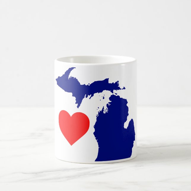 Mug J'ai coeur le Great Lake State (Centre)