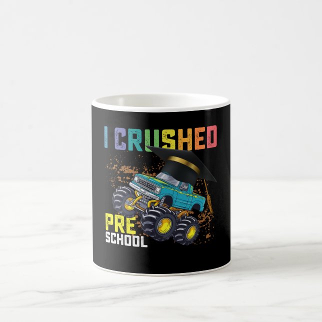 Mug J'ai écrasé le monstre de l'école maternelle Truck (Centre)