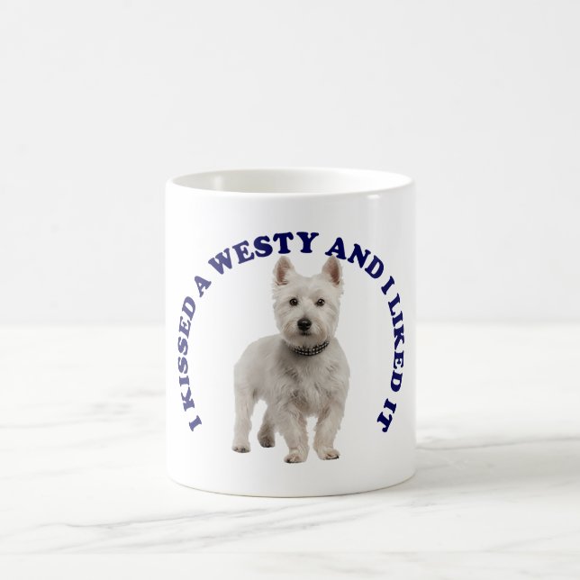 Mug J'ai embrassé un Terrier des Highlands de l'Ouest (Centre)