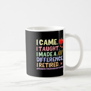 Mug J'ai enseigné, je suis à la retraite - Fière journ
