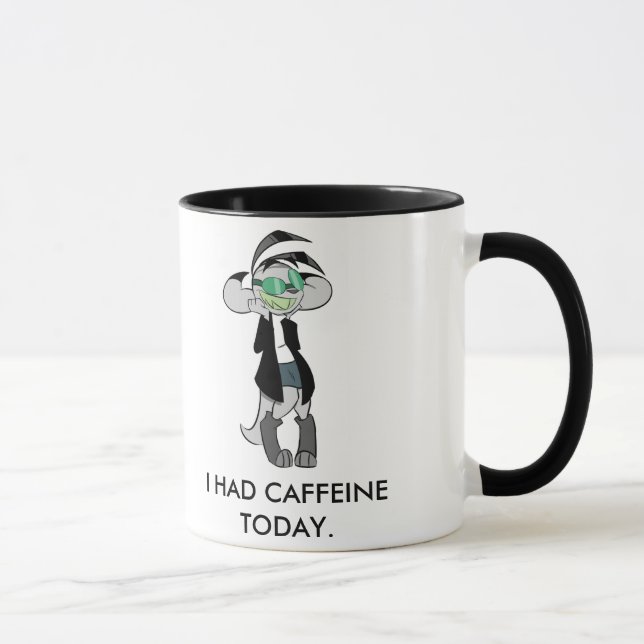 MUG J'AI EU LA CAFÉINE AUJOURD'HUI (Droite)