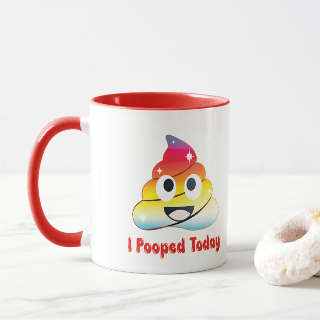 Mug j'ai fait caca aujourd'hui (Avec donut)