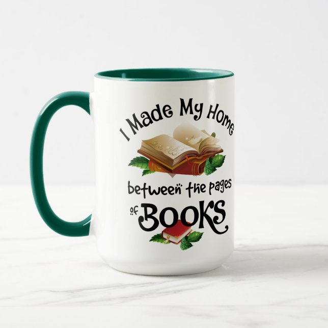 Mug J'ai fait ma maison entre les pages des livres (Gauche)