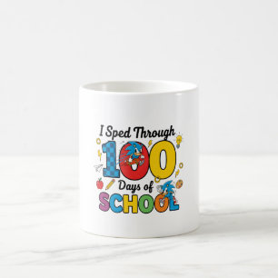 Mug J'ai filé à travers 100 jours d'école Gamer garçon