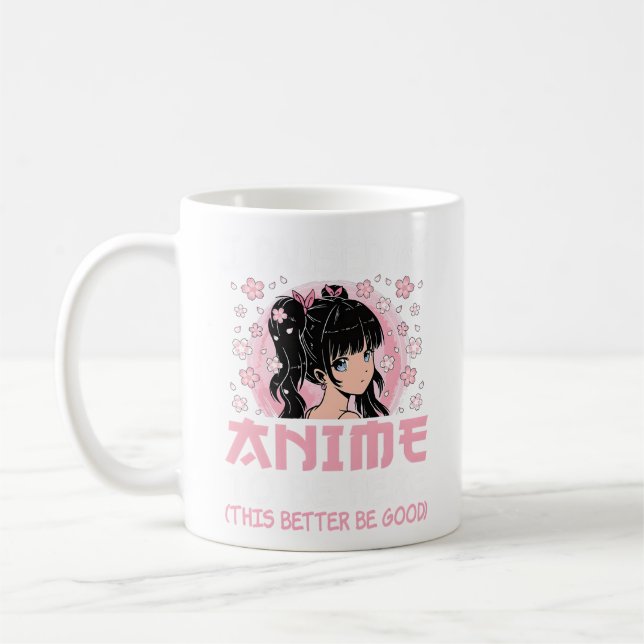Mug J'Ai Interrompu Mon Anime Pour Être Ici Anime Japo (Gauche)