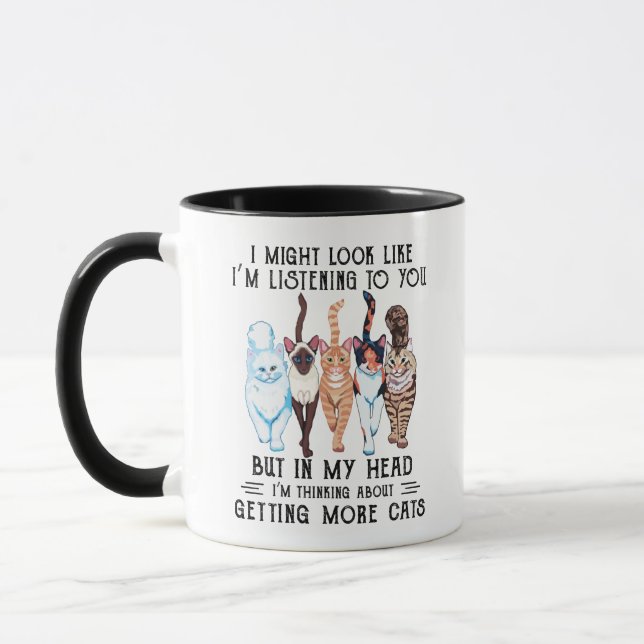 Mug J'Ai L'Air De Vous Écouter Des Chats (Gauche)