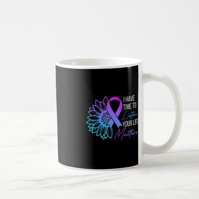 Mug J'Ai Le Temps D'Écouter L'Accusé De Suicide En San (Droite)