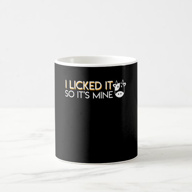 Mug J'ai léché lui ainsi sa conception d'amant de (Centre)