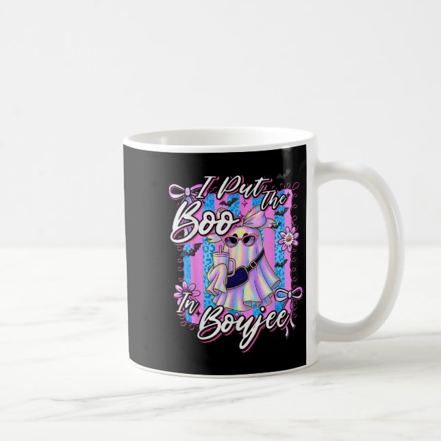 Mug J'Ai Mis Le Boo À Boujee Funny Leopard Boujie Ghos (Droite)