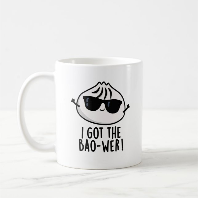 Mug J'Ai Obtenu Le Bao-wer Funny Dimsum Pun (Gauche)