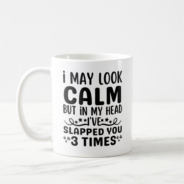 Mug J'ai peut-être l'air calme mais dans ma tête je vo (Gauche)