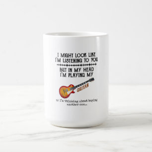 Mug J'ai peut-être l'air de vous écouter, mais dans