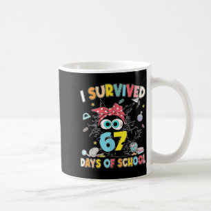 Mug J'ai survécu 67 jours d'école avec des professeurs