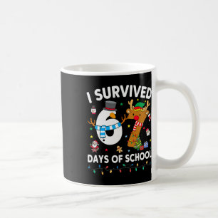 Mug J'ai survécu 67 jours d'école drôle mème six sept