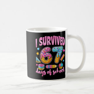 Mug J'ai survécu 67 jours d'école Mème drôle Professeu