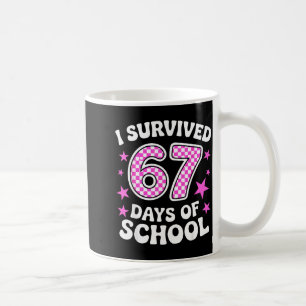 Mug J'ai survécu 67 jours d'école Mème drôle Professeu
