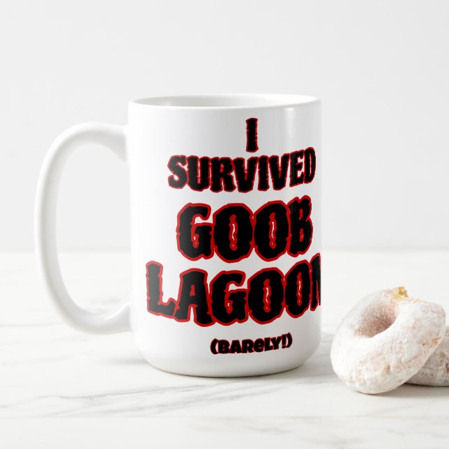 Mug J'ai survécu à Goob Lagoon (Avec donut)