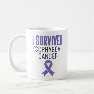 Mug J'ai survécu à l'oesophage Cancer Guerrier Surviva