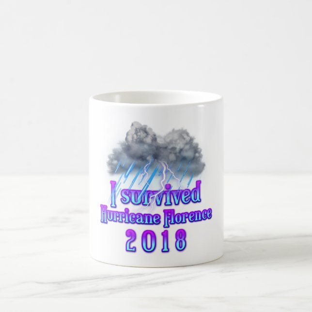 Mug J'ai survécu à l'ouragan Florence (Centre)